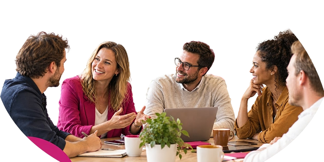 Ondernemers werken samen